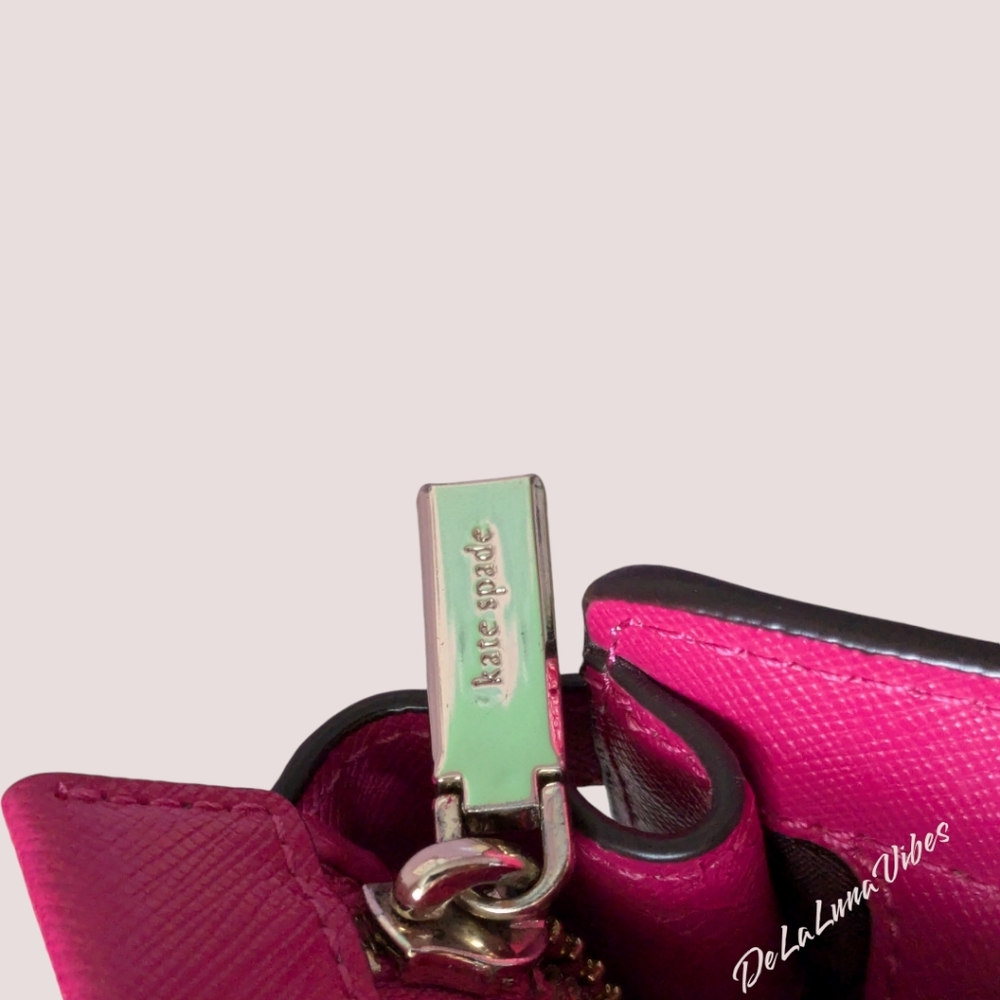 Kate Spade New York Medium Satchel Handbag in Fuchsia - Picture 12 of 16